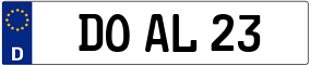 Trailer License Plate